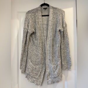 Express Heather Gray Knit Slouchy Cardigan (Size M)